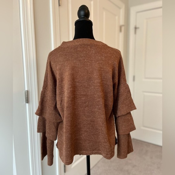 Tiered Ruffle Sleeve Sweater - Picture 3 of 6